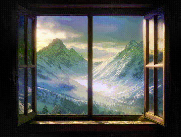 Alpine Peaks Window animated preview